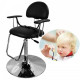 Chaise de coiffeur pour enfants sur fond noir